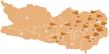 Standorte in ganz Kärnten